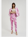Moodo Розов дамски панталон на цветя Moodo