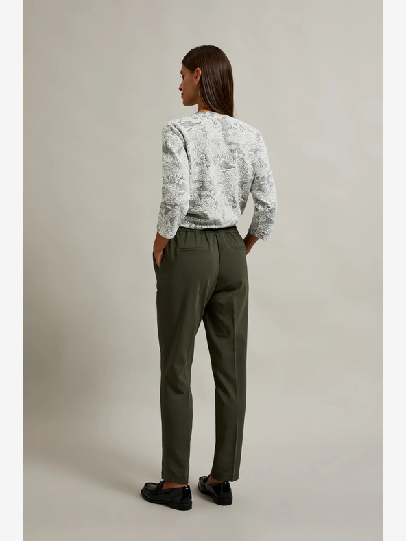 Moodo Тъмнозелен дамски панталон Moodo