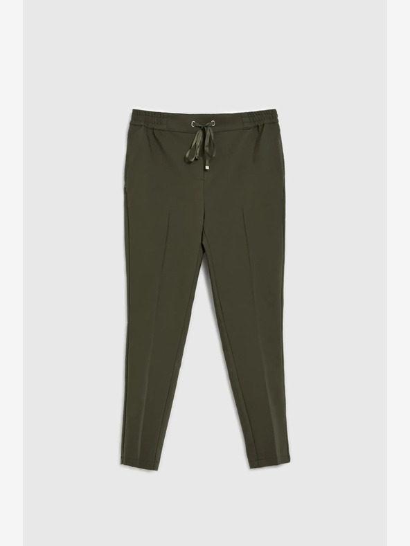 Moodo Тъмнозелен дамски панталон Moodo