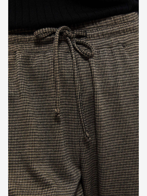 Moodo Черно-кафяв дамски панталон Moodo