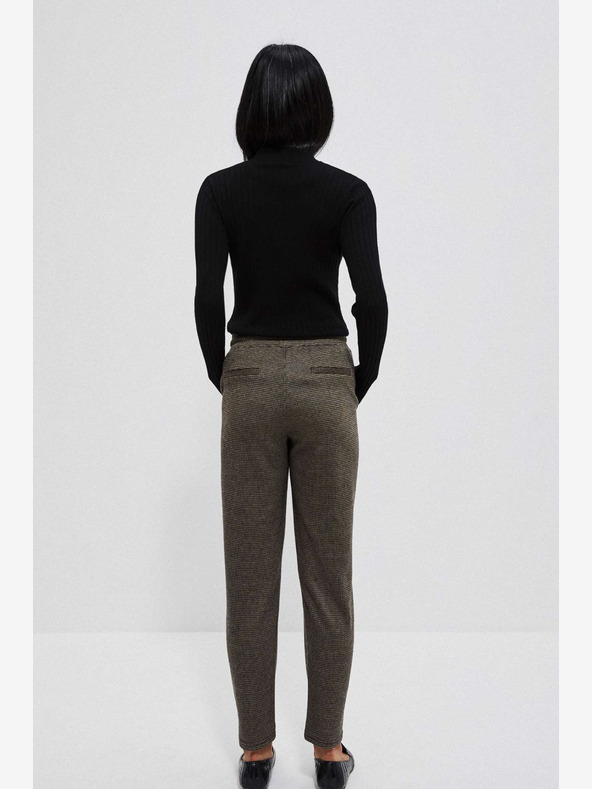 Moodo Черно-кафяв дамски панталон Moodo