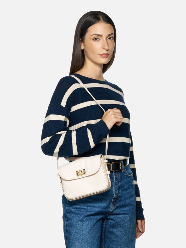 Geox Кремава дамска чанта Geox Kleopy