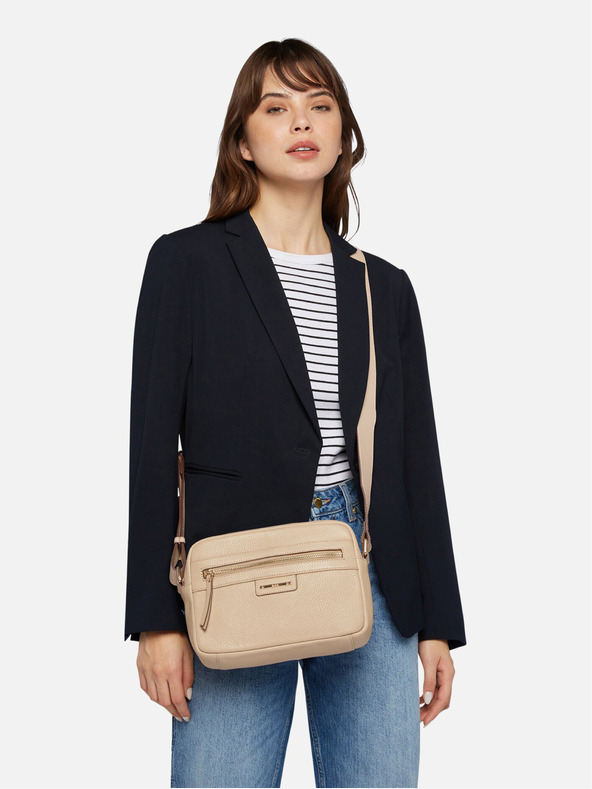 Geox Кремава дамска чанта Geox