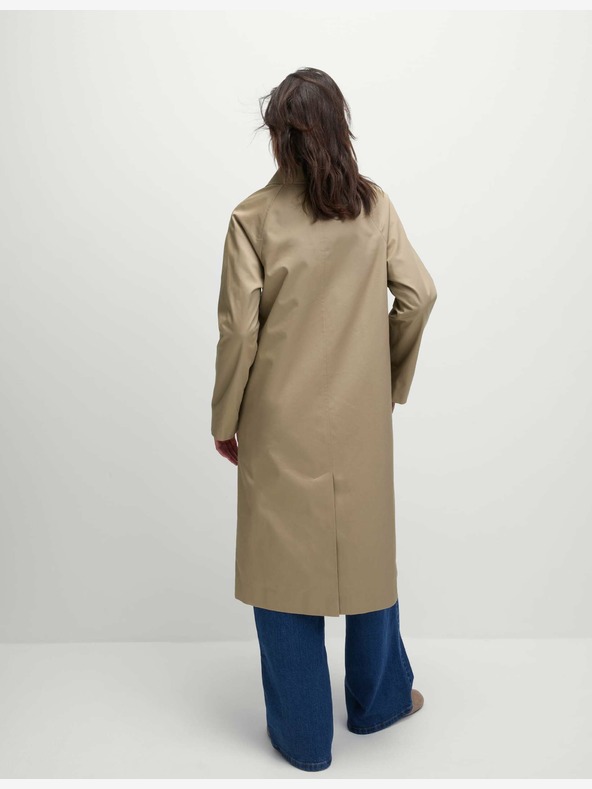 Marks & Spencer Удължено палто за кола Stormwear™ от висококачествен памук Marks & Spencer бежово