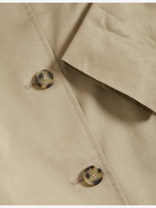 Marks & Spencer Удължено палто за кола Stormwear™ от висококачествен памук Marks & Spencer бежово