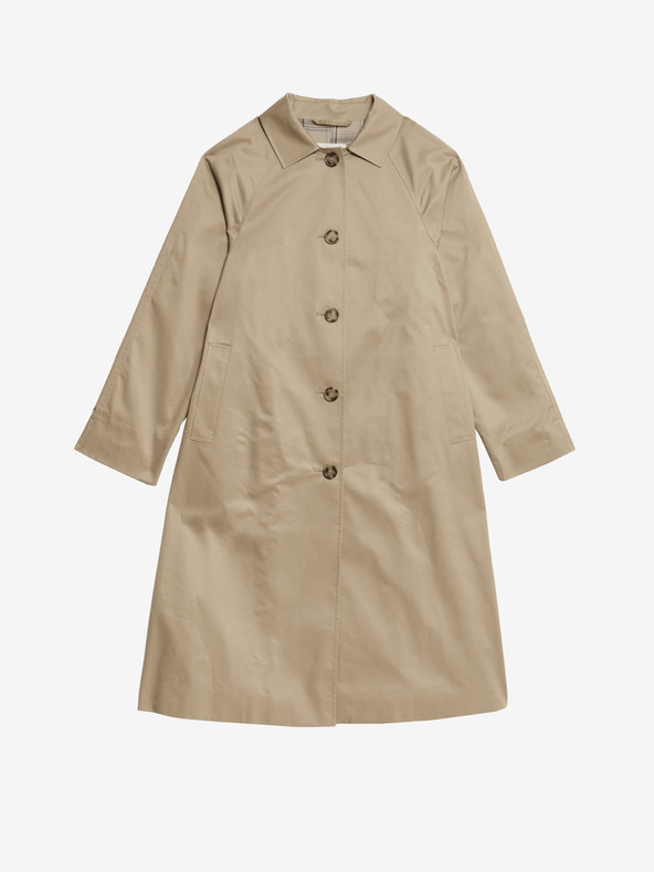 Marks & Spencer Удължено палто за кола Stormwear™ от висококачествен памук Marks & Spencer бежово