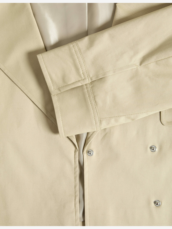 Marks & Spencer Къс тренчкот с високо съдържание на памук Marks & Spencer, бял