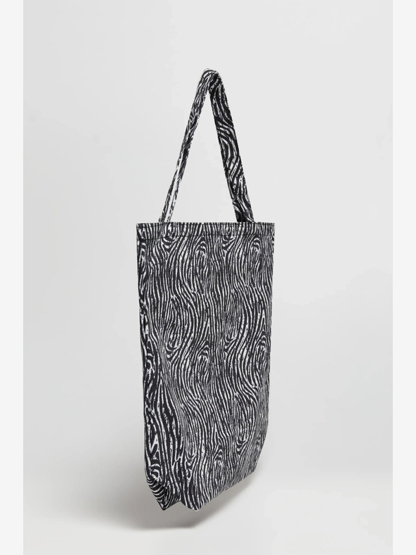 Moodo Дамска чанта с шарка Moodo в бяло и черно