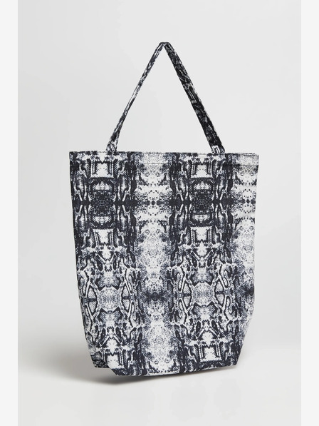 Moodo Дамска чанта с шарка Moodo в бяло и черно