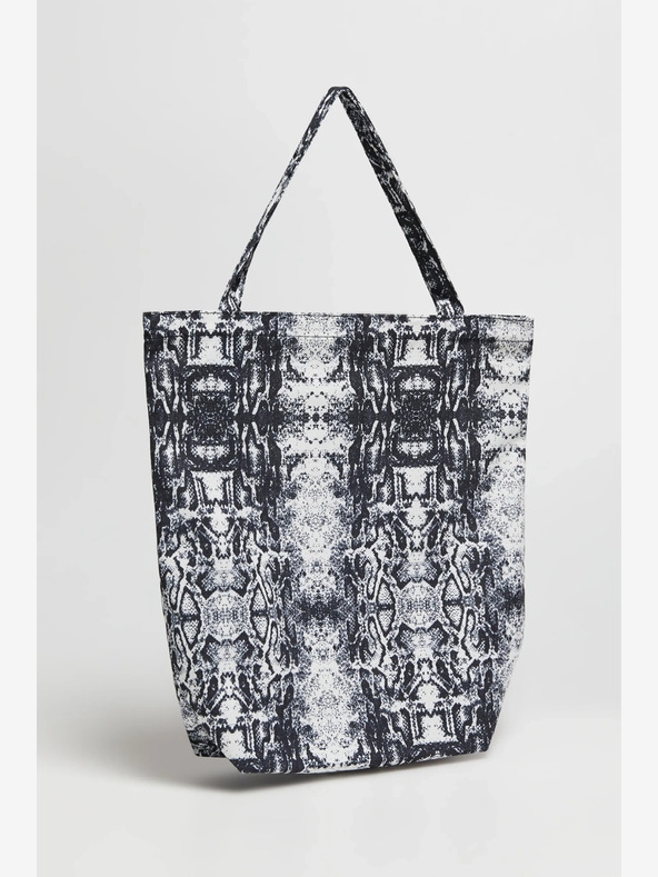 Moodo Дамска чанта с шарка Moodo в бяло и черно