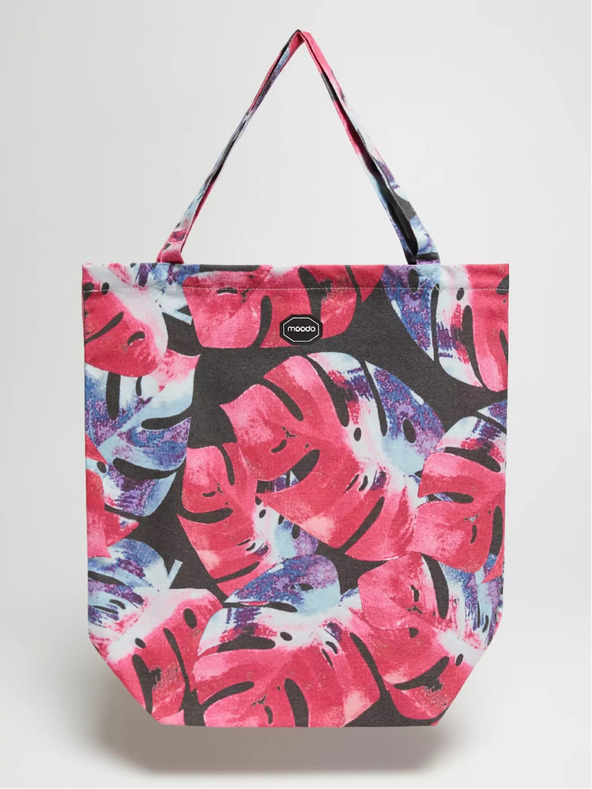 Moodo Синя и розова дамска чанта с шарка Moodo