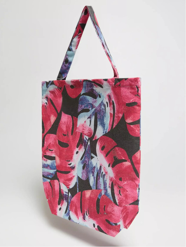 Moodo Синя и розова дамска чанта с шарка Moodo