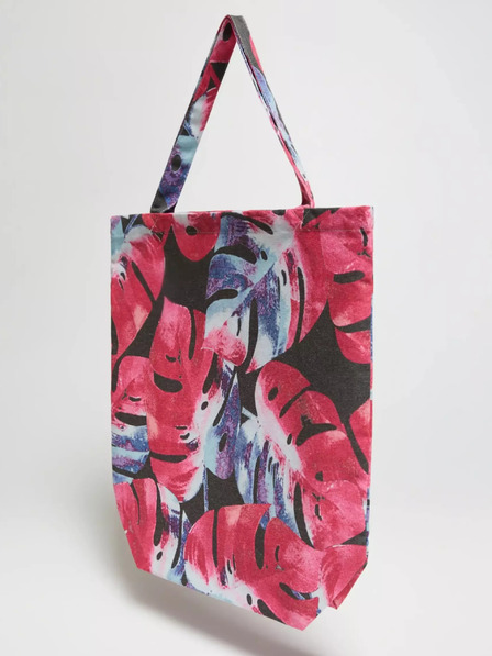 Moodo Синя и розова дамска чанта с шарка Moodo