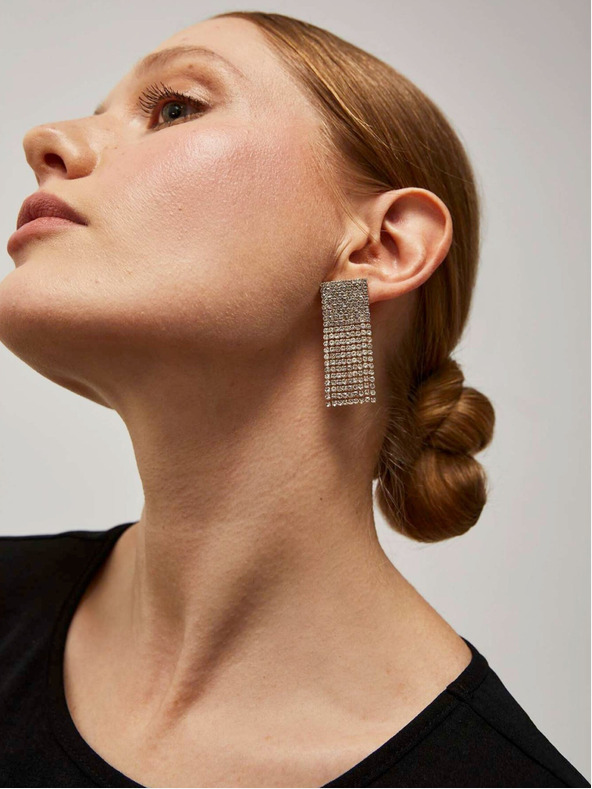 Moodo Дамски обеци в златист цвят Moodo