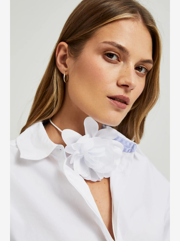 Moodo Бяло дамско колие Moodo