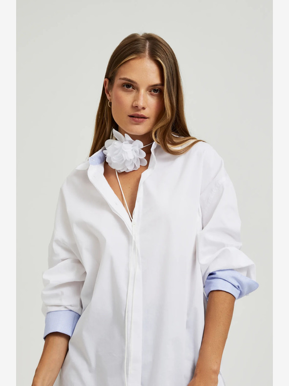 Moodo Бяло дамско колие Moodo