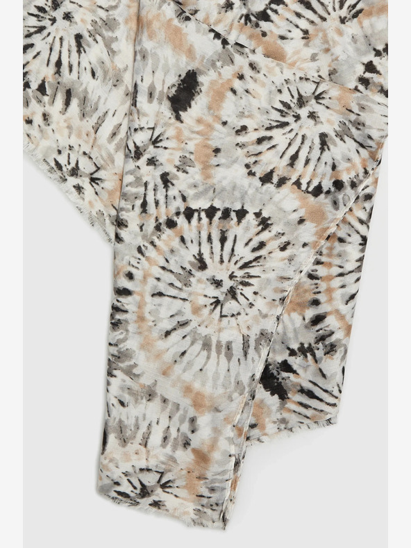 Moodo Бежов дамски шарен шал Moodo