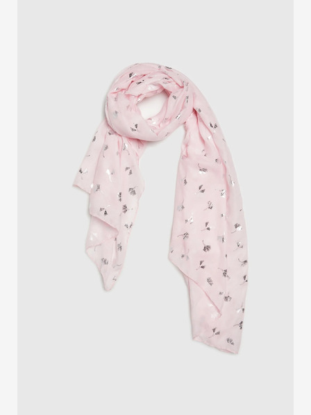 Moodo Светлорозов шарен дамски шал Moodo