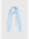 Moodo Светлосин дамски шал на точки Moodo