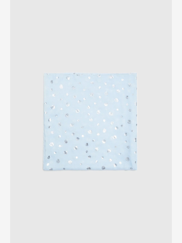 Moodo Светлосин дамски шал на точки Moodo