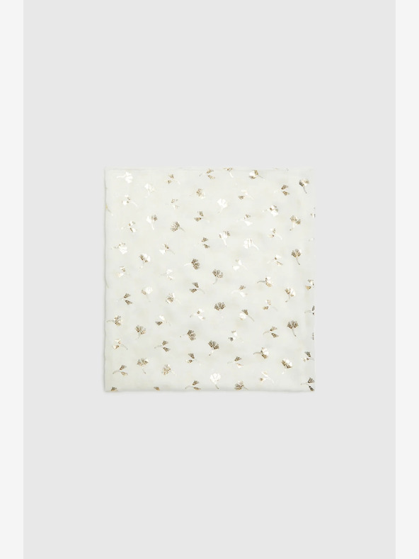 Moodo Бял шарен дамски шал Moodo