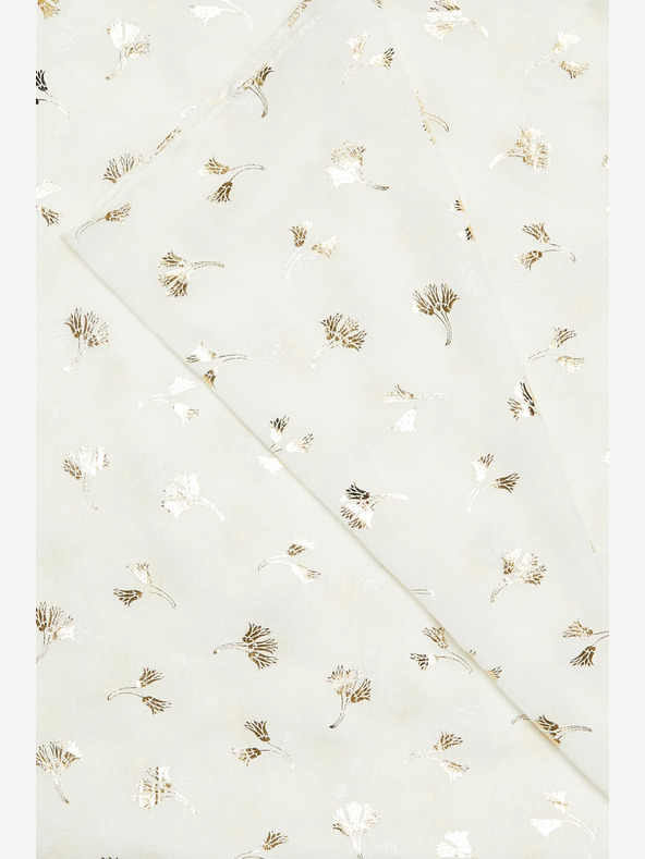 Moodo Бял шарен дамски шал Moodo