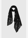 Moodo Черен дамски шал на точки Moodo