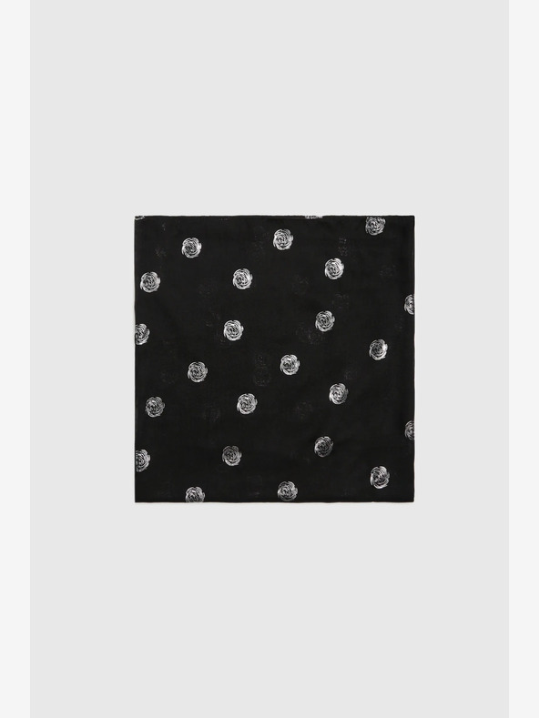 Moodo Черен дамски шал на точки Moodo