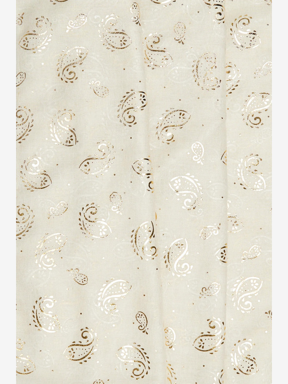 Moodo Кремав шарен дамски шал Moodo