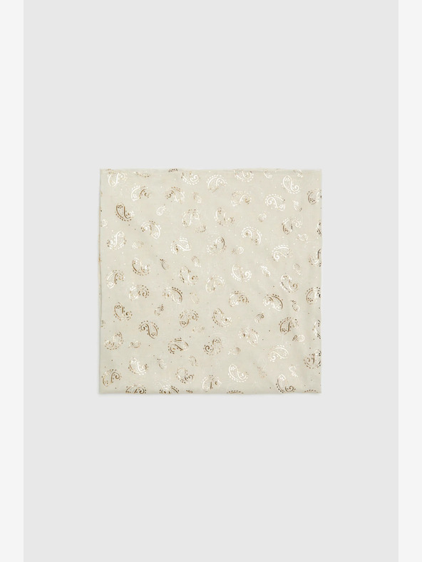 Moodo Кремав шарен дамски шал Moodo