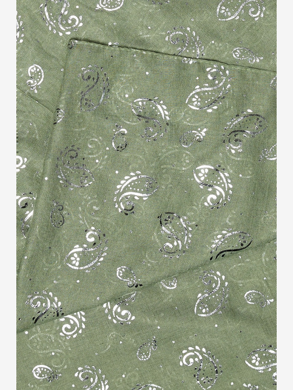 Moodo Зелен дамски шарен шал Moodo