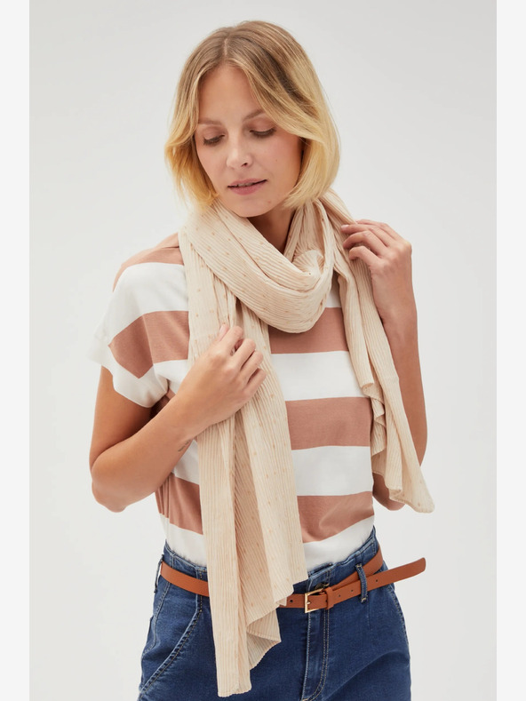 Moodo Бежов дамски шал Moodo