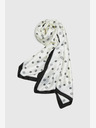 Moodo Черно-бял дамски шал с флорални мотиви Moodo