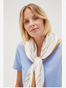 Moodo Бял шарен дамски шал Moodo