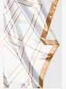 Moodo Бял шарен дамски шал Moodo