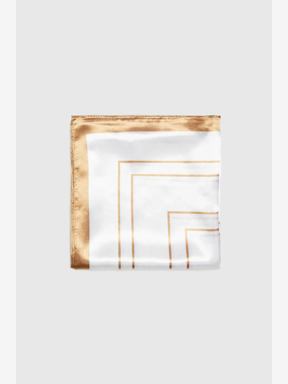 Moodo Бял шарен дамски шал Moodo