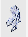 Moodo Бяло и синьо дамско флорално шалче Moodo