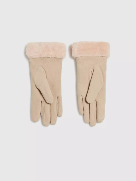 Moodo Бежови дамски ръкавици Moodo