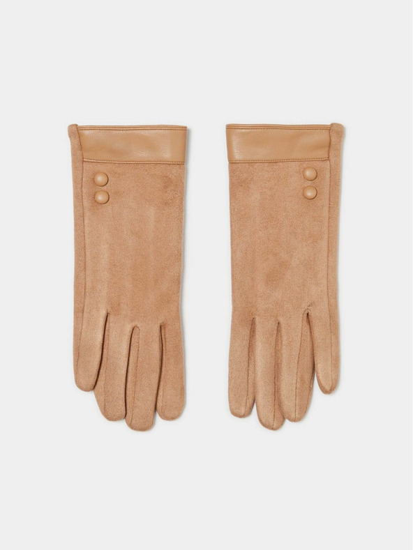 Moodo Ръкавици с инкрустация от екологична кожа