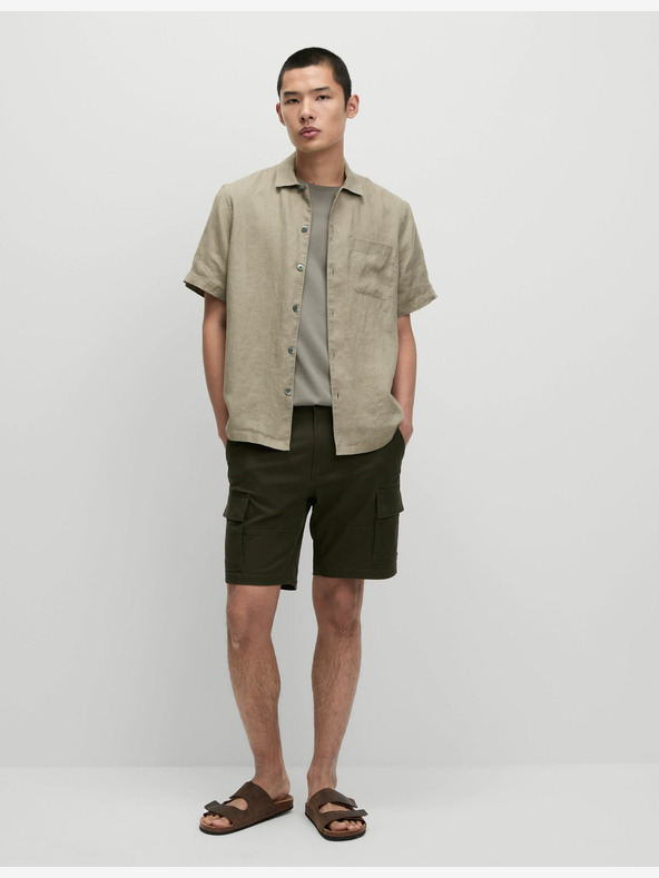 Marks & Spencer Риза от чист лен Marks & Spencer кафява