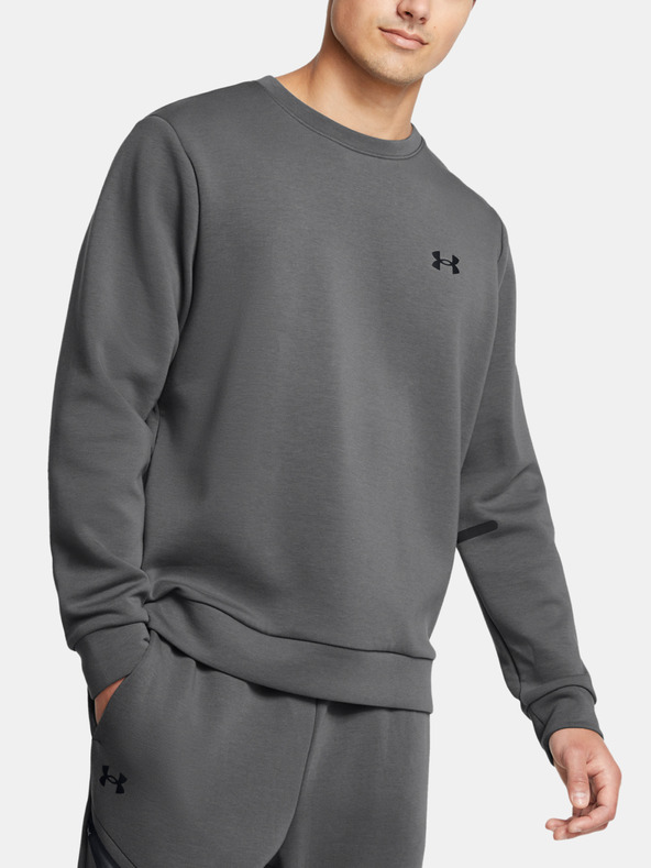 Under Armour Мъжки суитшърт Under Armour UA Unstoppable Flc Crew EU-GRY