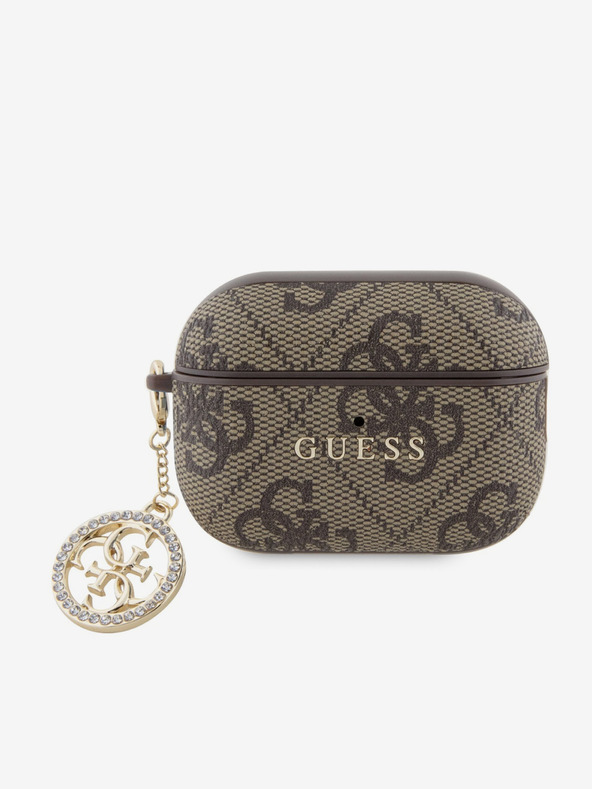 Guess Guess 4G Script PC/PU калъф за AirPods Pro 2 кафяв