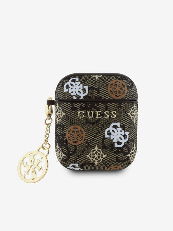 Guess Guess PU 4G калъф за AirPods 1/2 Brown