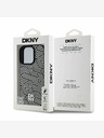 DKNY DKNY PU кожа Crosswalk Pattern Magsafe заден капак за iPhone 16 Pro слонова кост