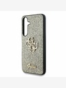 Guess Guess PU Fixed Glitter 4G Metal Logo Back Cover за Samsung Galaxy S25 Gold