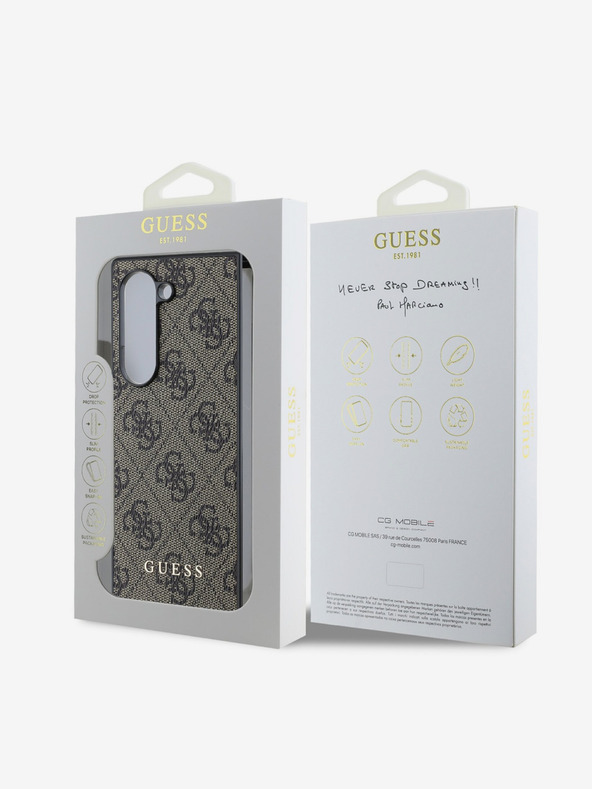 Guess Guess 4G Чаровен заден капак за Samsung Galaxy Z Fold 6 Brown