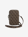 Guess Guess PU 4G Триъгълна чанта за телефон с цип Кафява