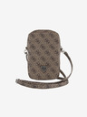Guess Guess PU 4G Триъгълна чанта за телефон с цип Кафява