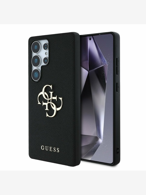 Guess Guess PU Grained 4G Metal Logo Back Cover за Samsung Galaxy S25 Ultra Black