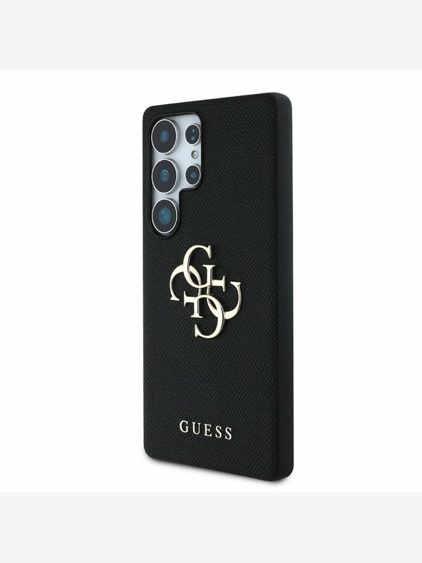 Guess Guess PU Grained 4G Metal Logo Back Cover за Samsung Galaxy S25 Ultra Black